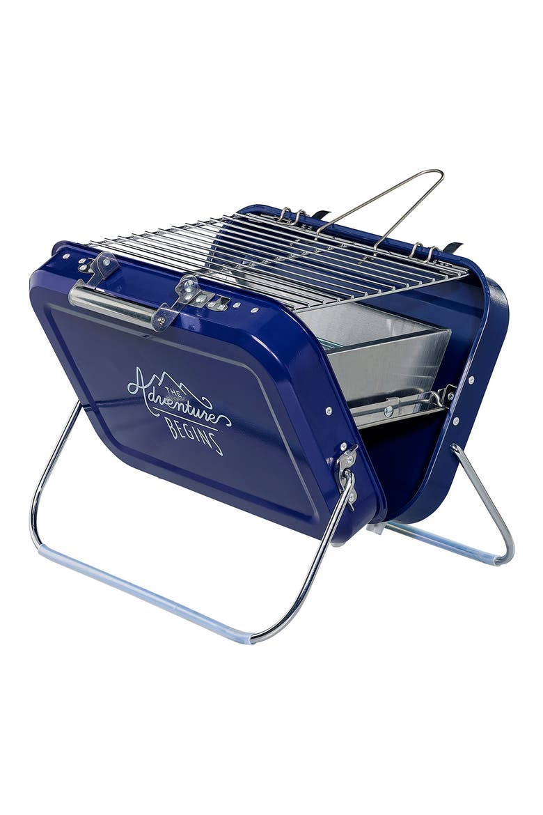 Large Portable Barbeque, Main, color, BLUE