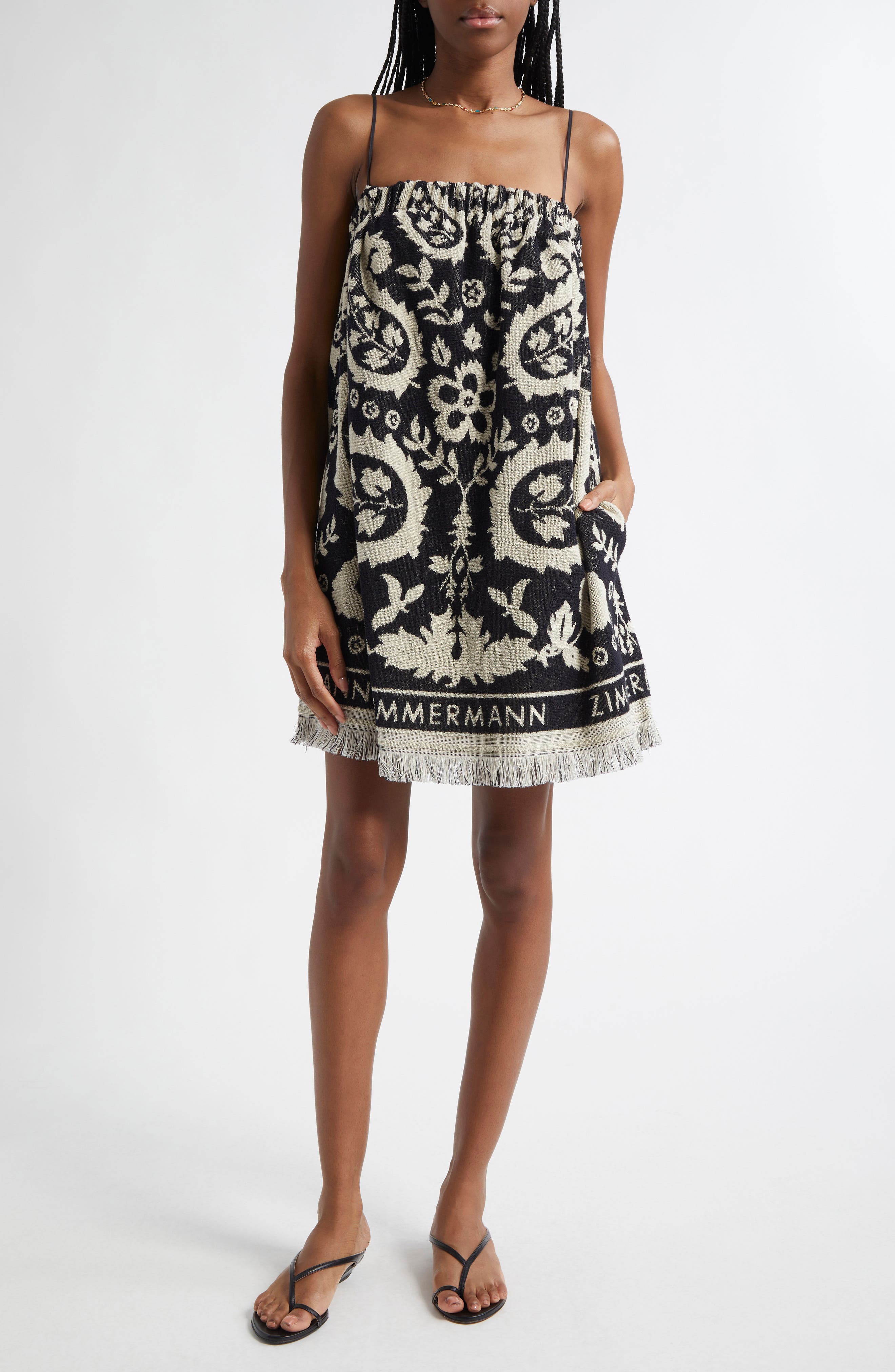 Zimmermann Rhiannon Terry Cloth Minidress
