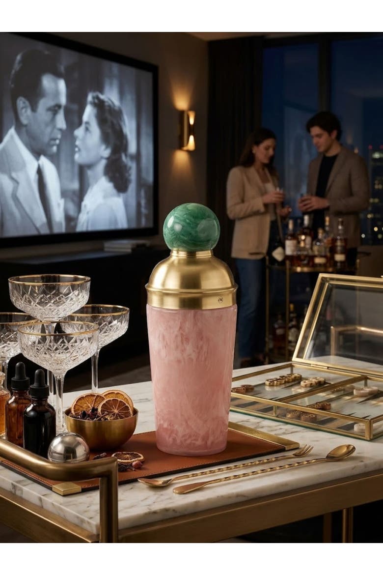 Copenhagen Cocktail Shaker, Alternate, color, Blush Pink