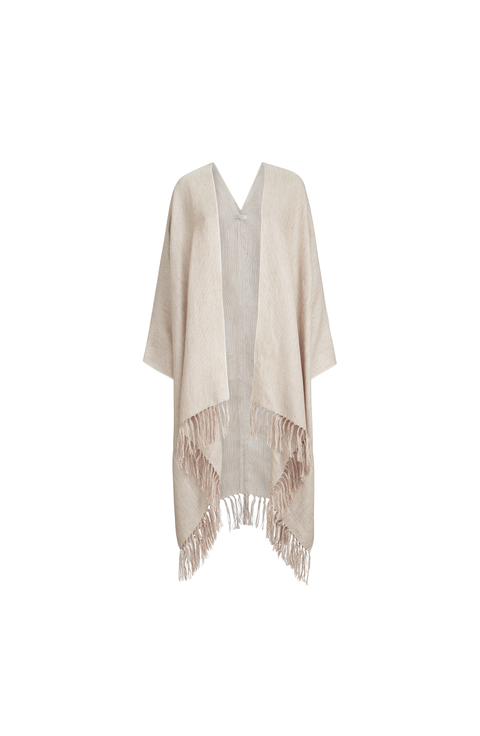 Linen cover poncho