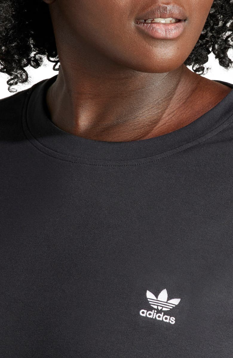 adidas Adicolor Trefoil Lifestyle Cotton Graphic T-Shirt Dress, Alternate, color, 