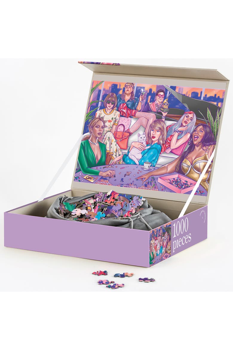A Night In, 1000 Piece Puzzle, Adult Jigsaw, 20 x 27.5 Inches, Alternate, color, Multicolored