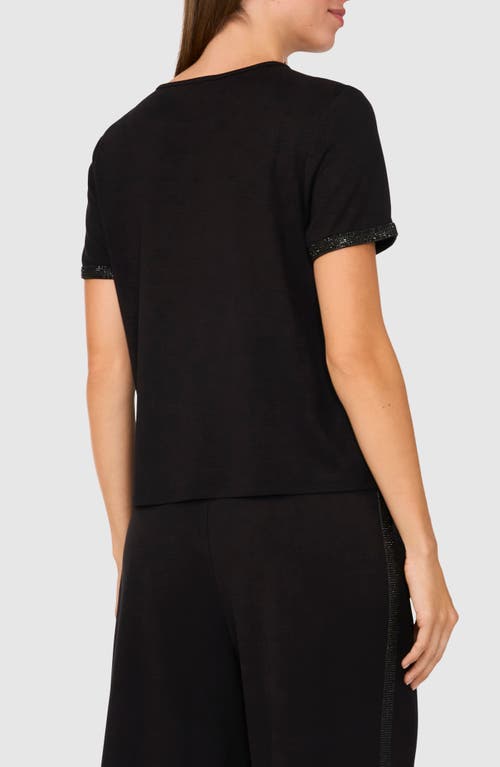Halogen ® Rhinestone Cuff Top In Rich Black