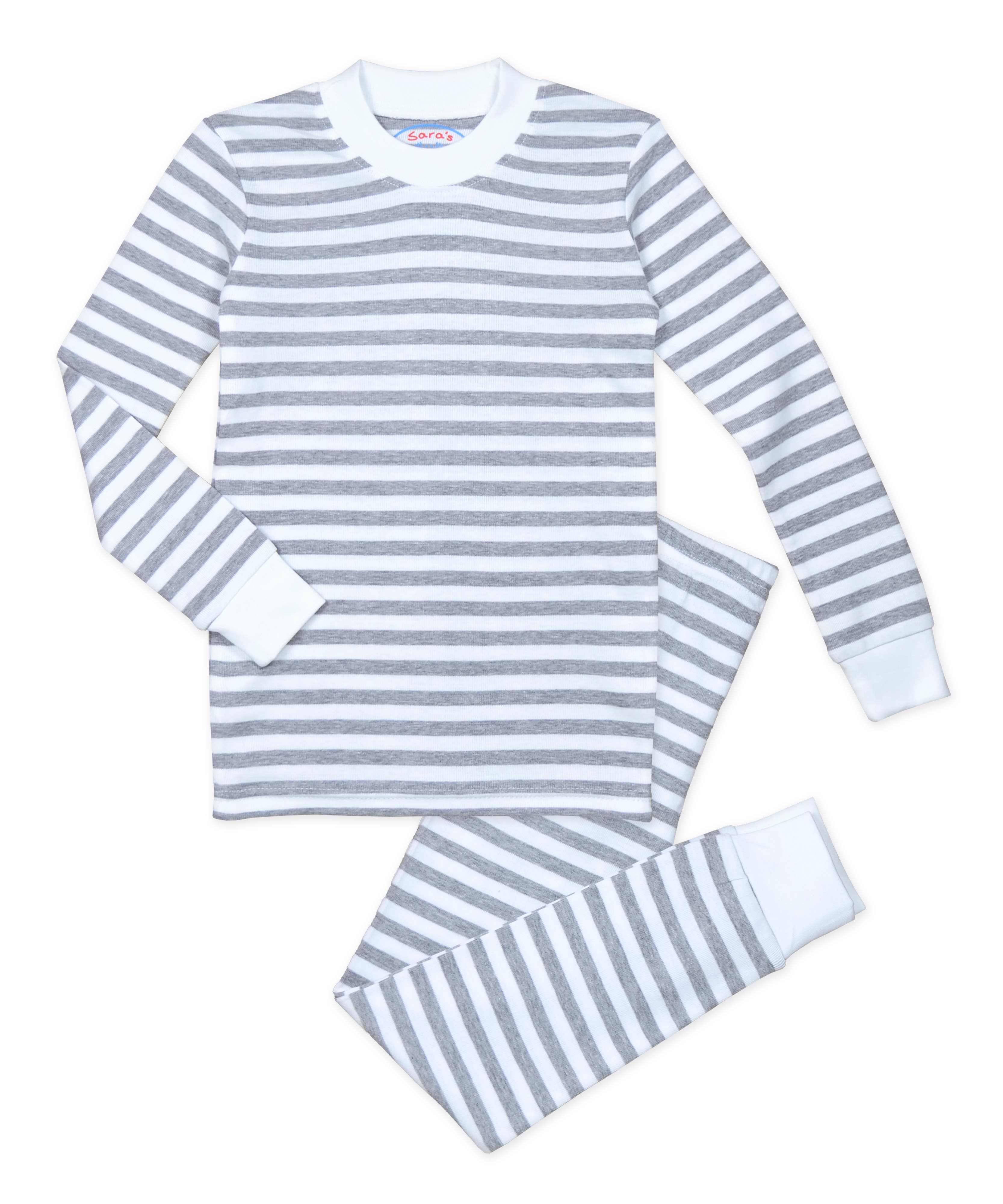 selected Heather Grey Stripe
