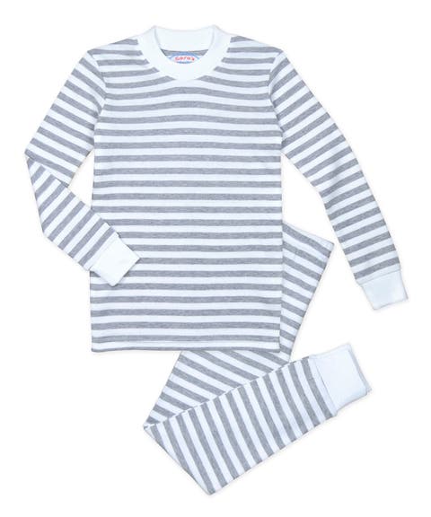Cotton Blend Long John PJ 2-Piece Set (Toddler & Little Kid)
