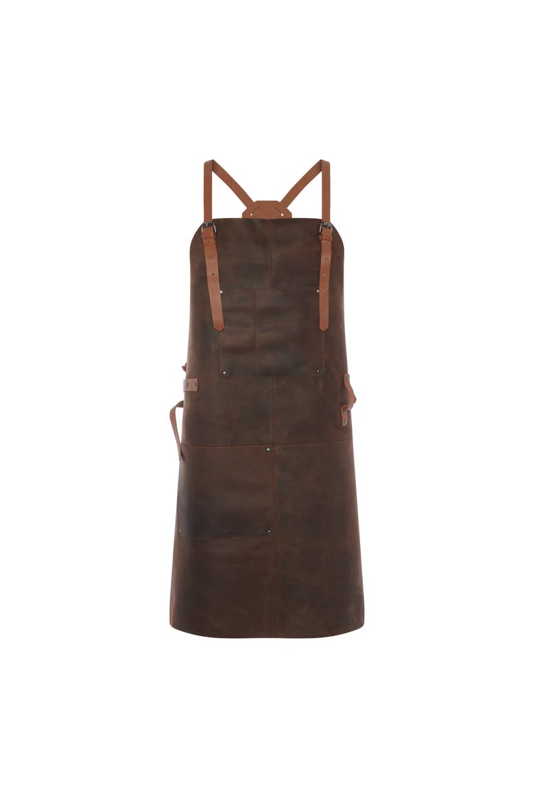 Premium Apron, Main, color, Brown