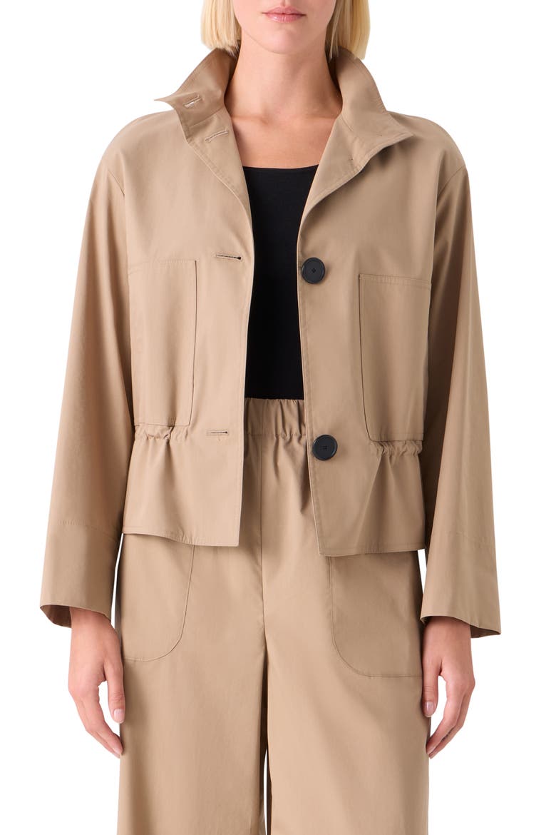 Tech Crop Jacket, Main, color, BEIGE