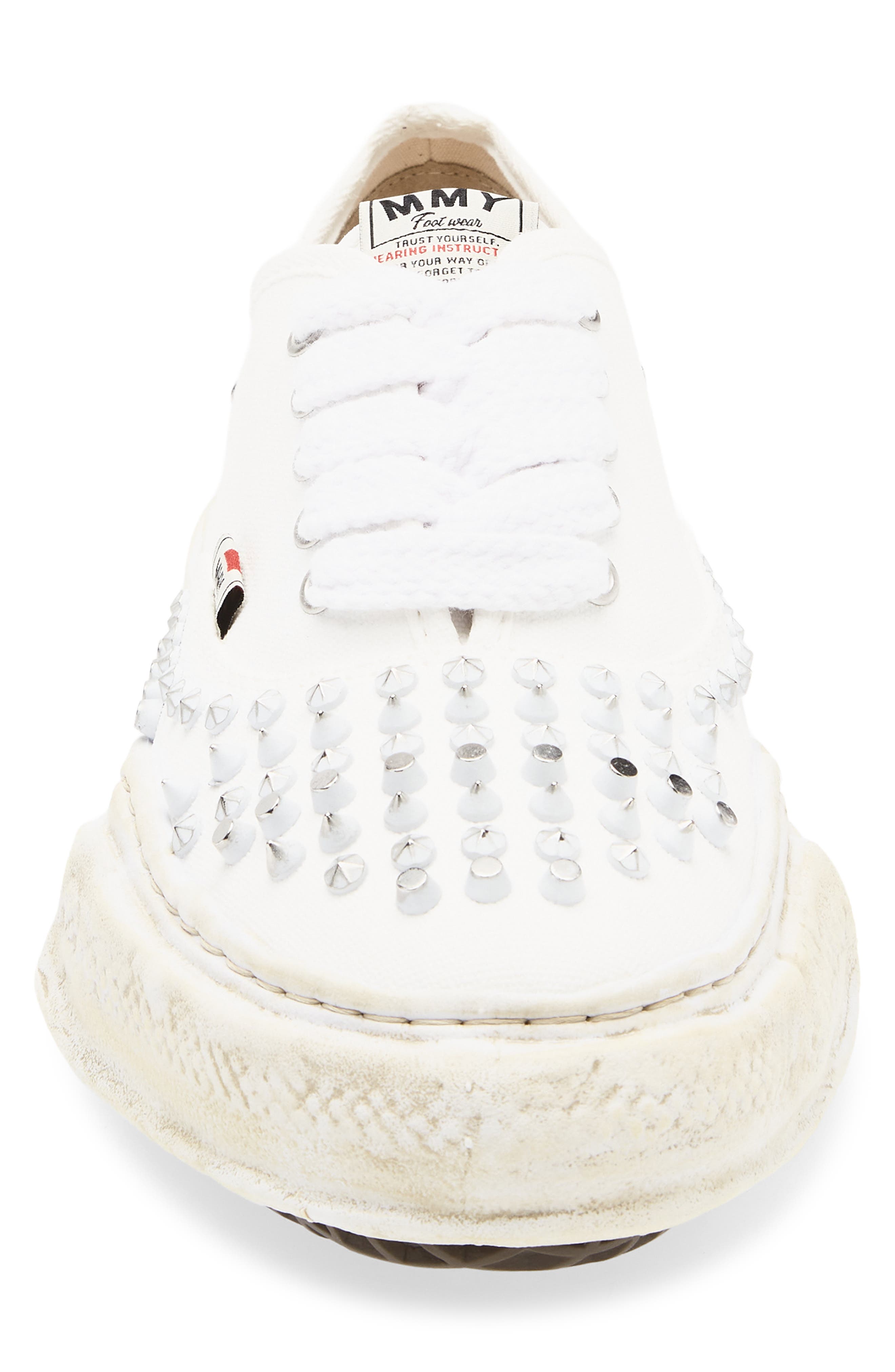 Maison MIHARA YASUHIRO Baker Studded Low Top Sneaker, Alternate, color, White