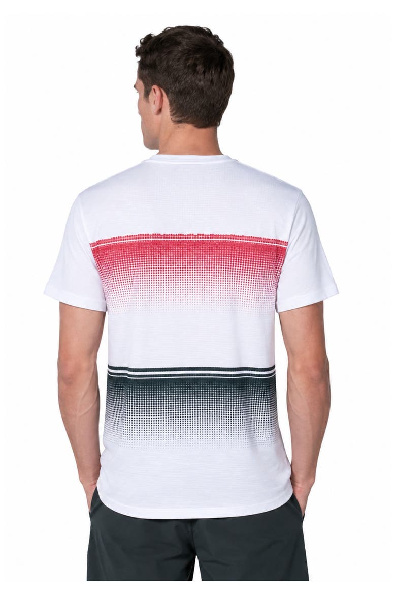 Gradient Descent Mens Tennis Shirt, Alternate, color, White/Black