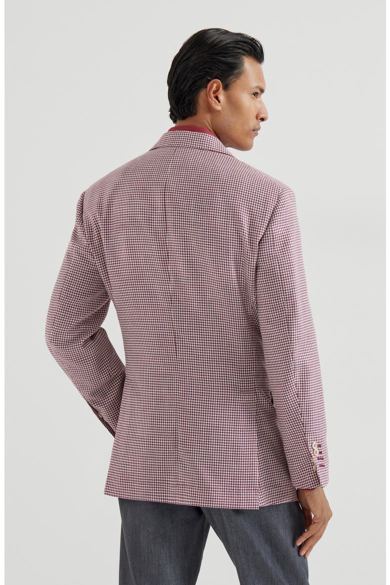 Houndstooth blazer, Alternate, color, Cherry