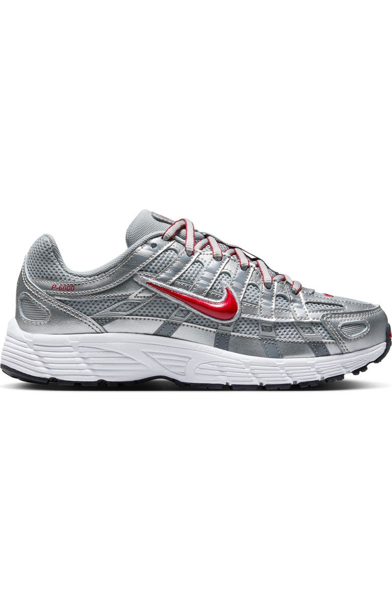Nike P-6000 Sneaker, Alternate, color, 002 M Silv/Gymred