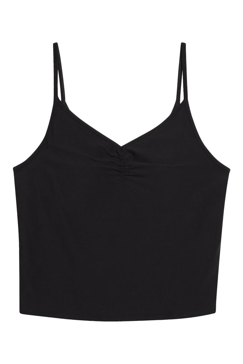 Ruched Cami, Alternate, color, VERY BLACK