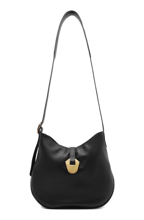 Medium Sabrina Leather Crossbody Bag