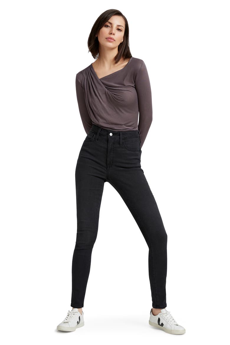 Brooklyn Twist Long Sleeve Top, Alternate, color, ANTHRACITE