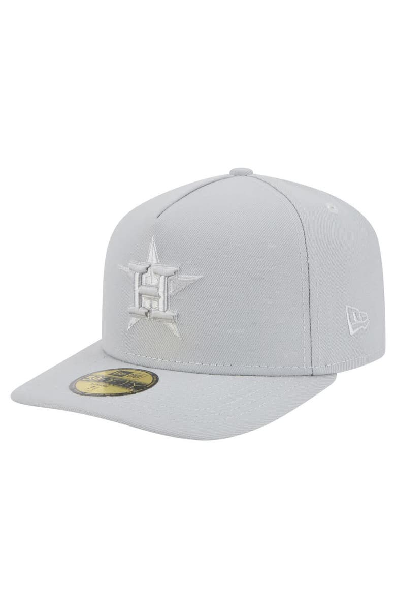 New Era Men's New Era  Gray Houston Astros Colorpack 59FIFTY Fitted Hat, Main, color, 