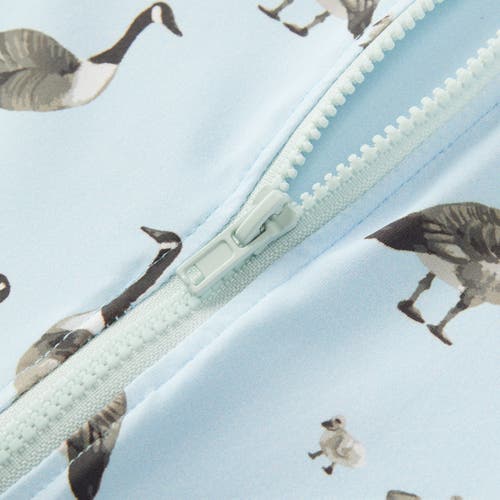 Milkbarn Zipper Shortall Swimsuit In Gray