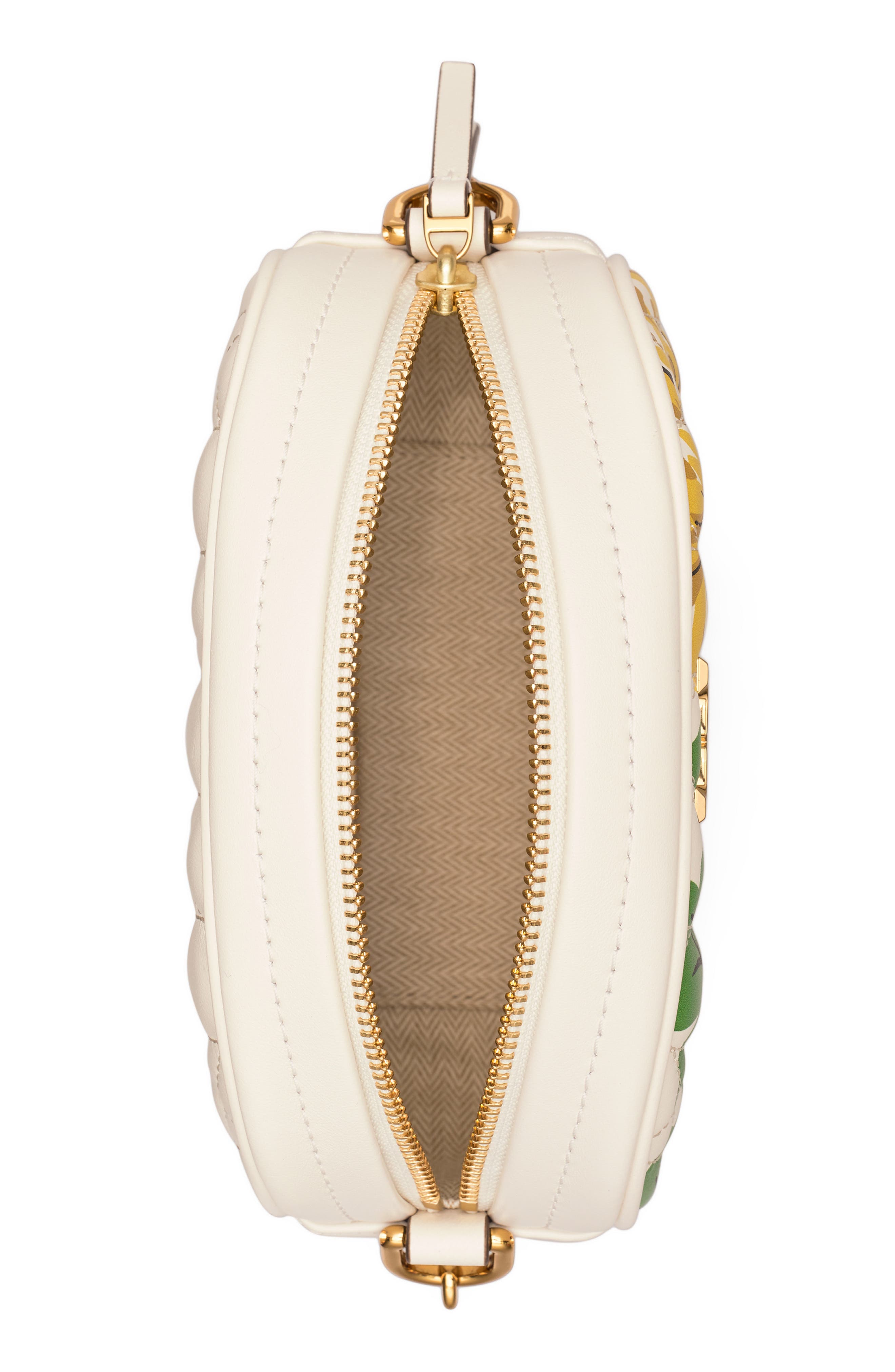 Tory Burch Kira Quilted Floral Leather Crossbody Bag, Alternate, color, 