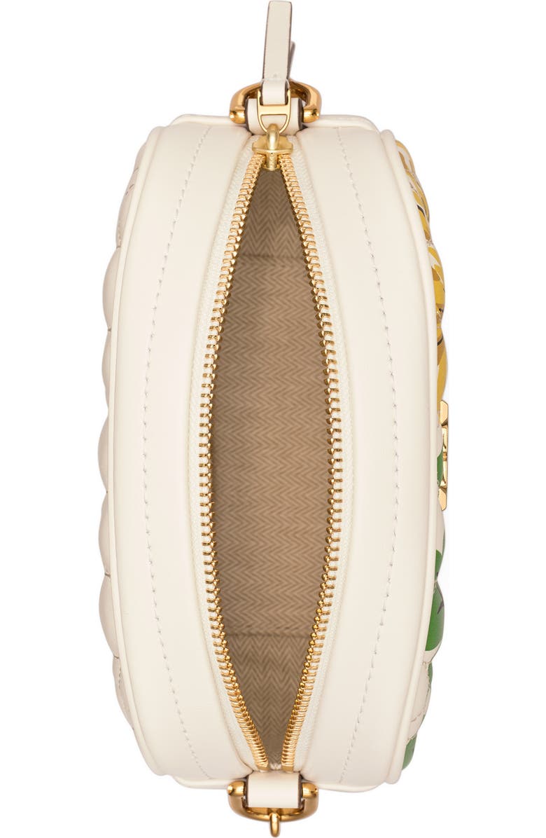 Tory Burch Kira Quilted Floral Leather Crossbody Bag, Alternate, color,