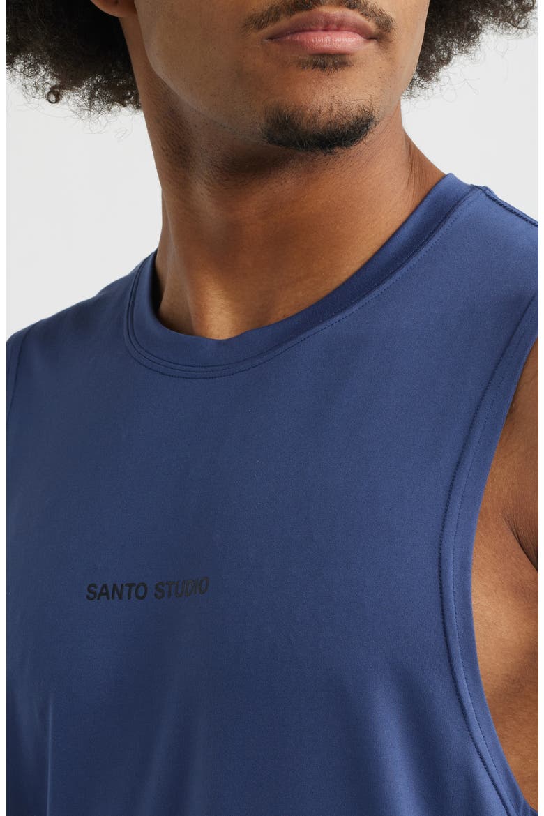 Tempo Wordmark Tech Tank, Alternate, color, BLUE