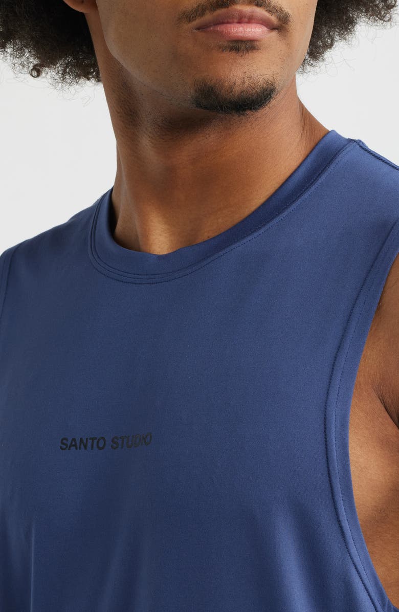 SANTO STUDIO Tempo Wordmark Tech Tank, Alternate, color, Blue