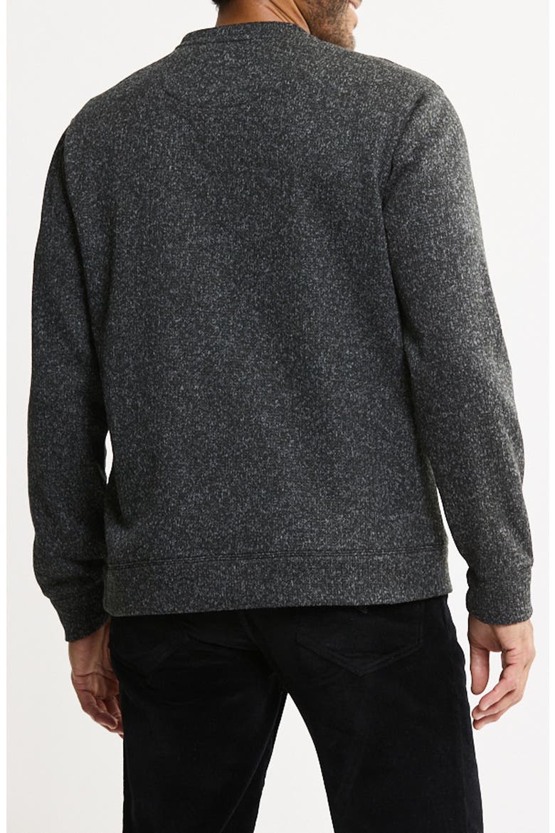 Stretch Fleece Crewneck Sweater, Alternate, color, CHARCOAL FLEECE
