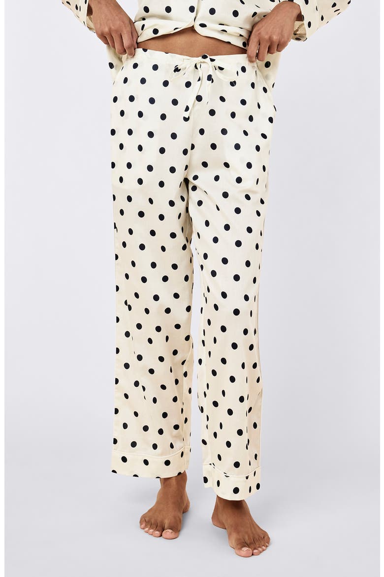 Spot Pajamas, Alternate, color, CREAM/ DEEP NAVY LARGE SPOT