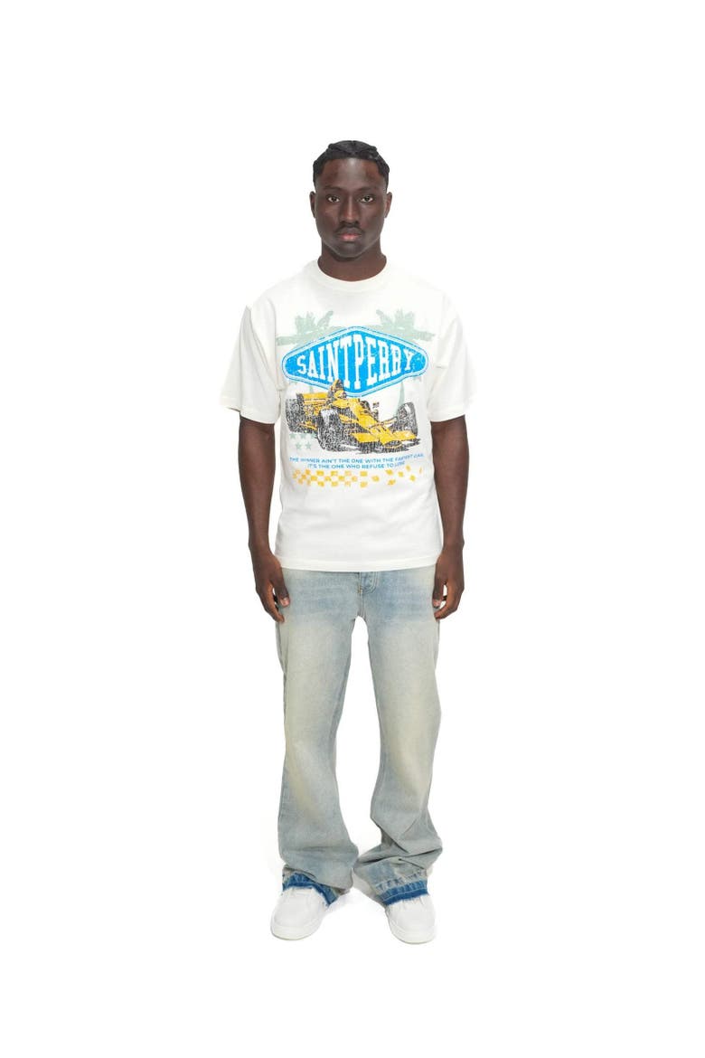 Fast Car Tee, Alternate, color, Vtg White