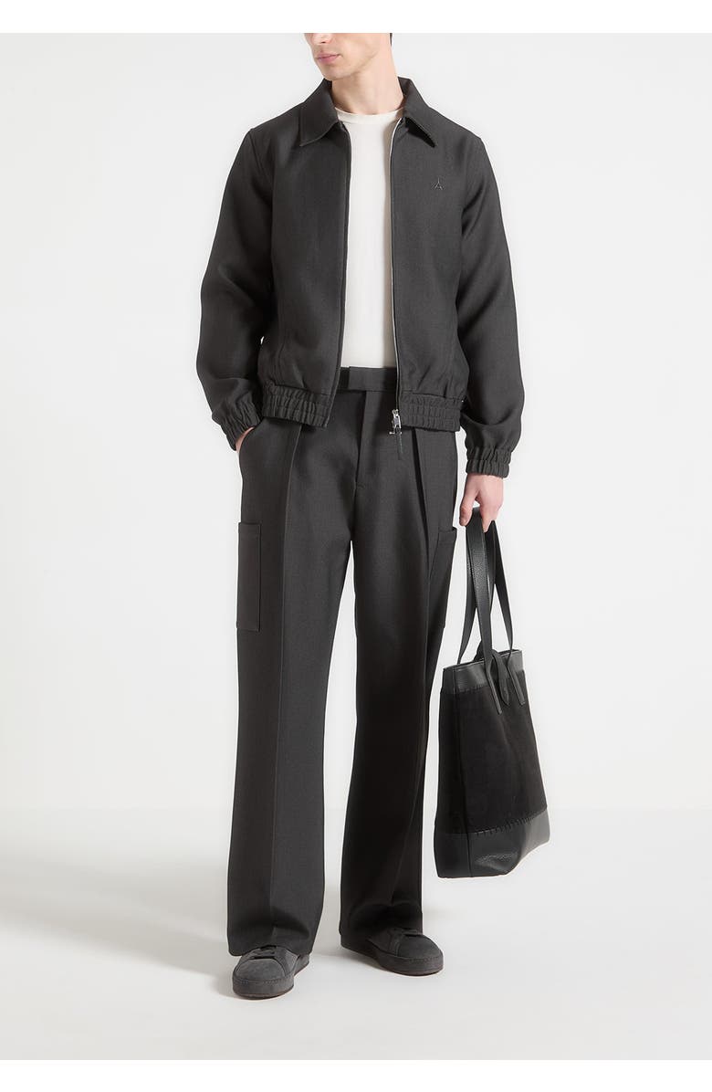 Manière De Voir Sullivan Harrington Jacket, Main, color, Grey
