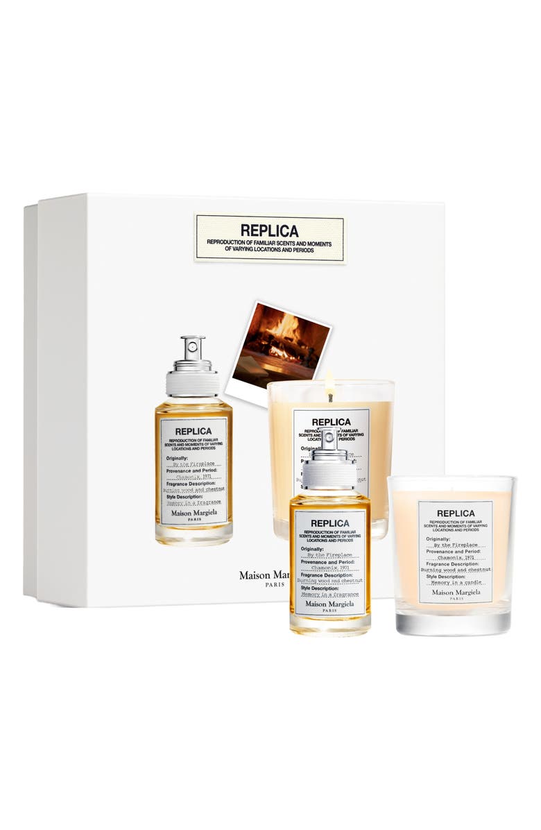 Maison Margiela Replica By the Fireplace Candle & Fragrance Set $123 Value, Main, color,