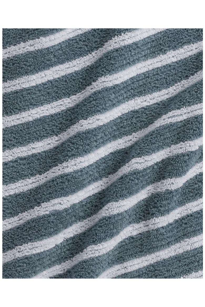 Resort Stripe Organic Cotton Terry Bath Towel, Alternate, color, WAVE/ WHITE