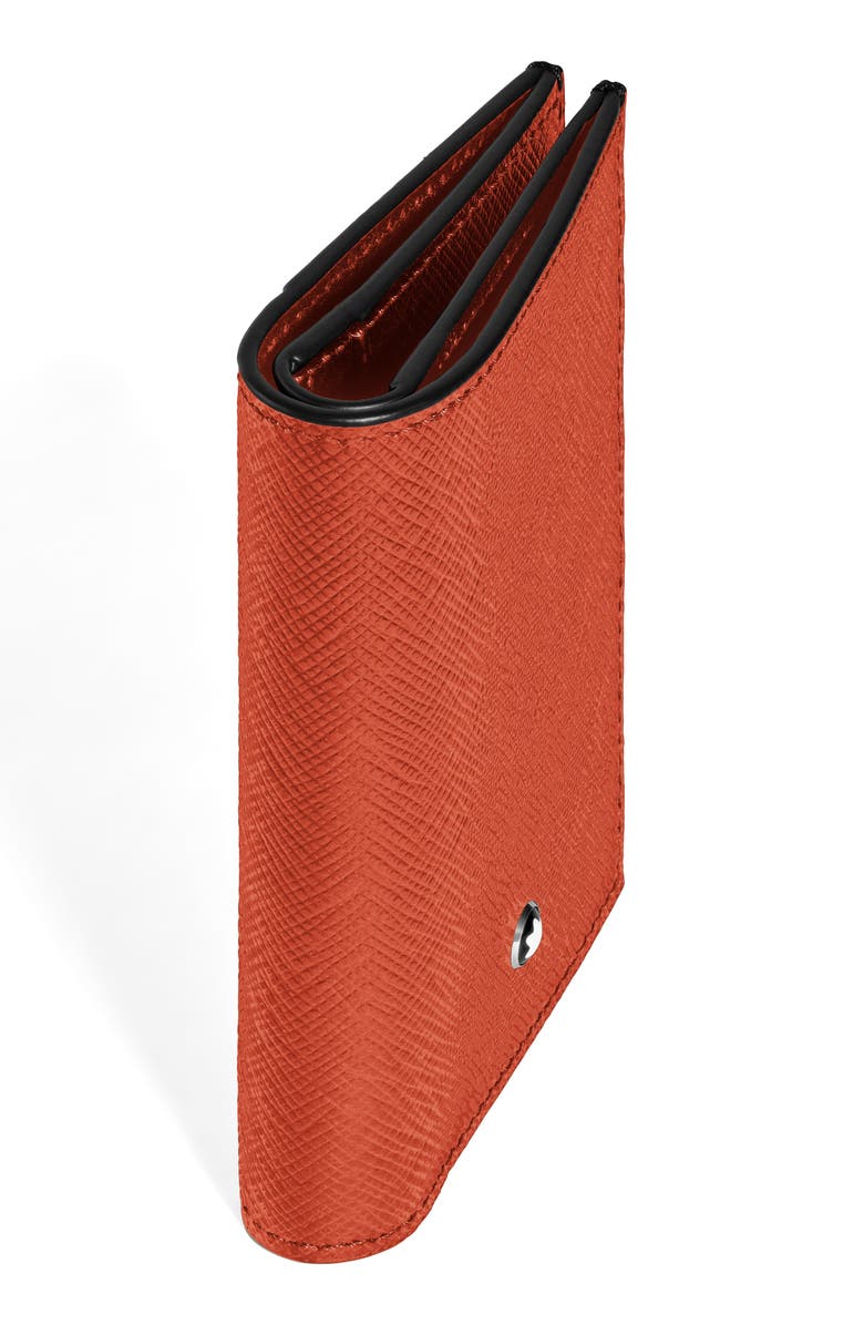 Montblanc Sartorial Leather Mini Wallet, Alternate, color, 