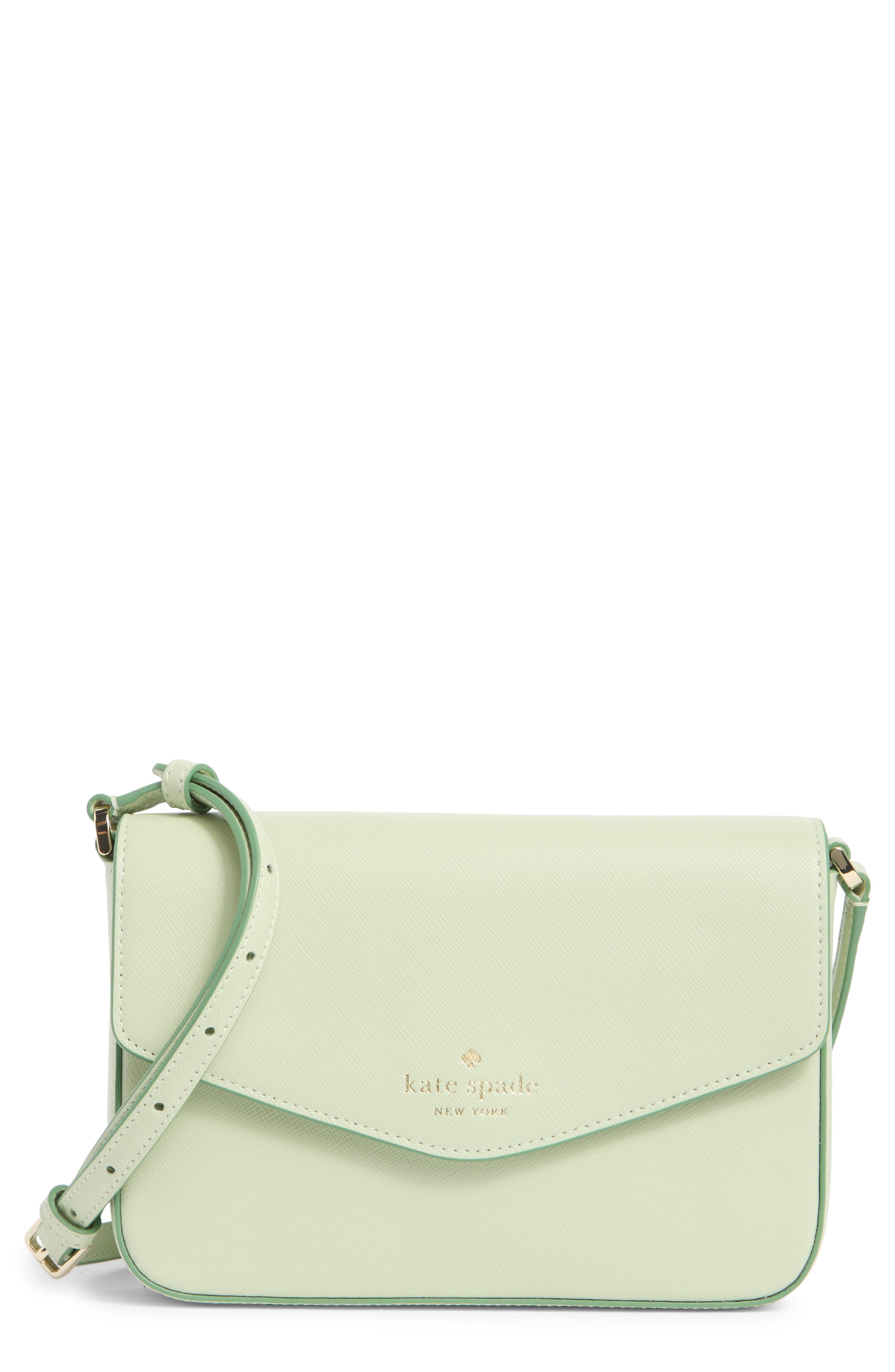 Kate Spade New York envelope flap leather crossbody bag
