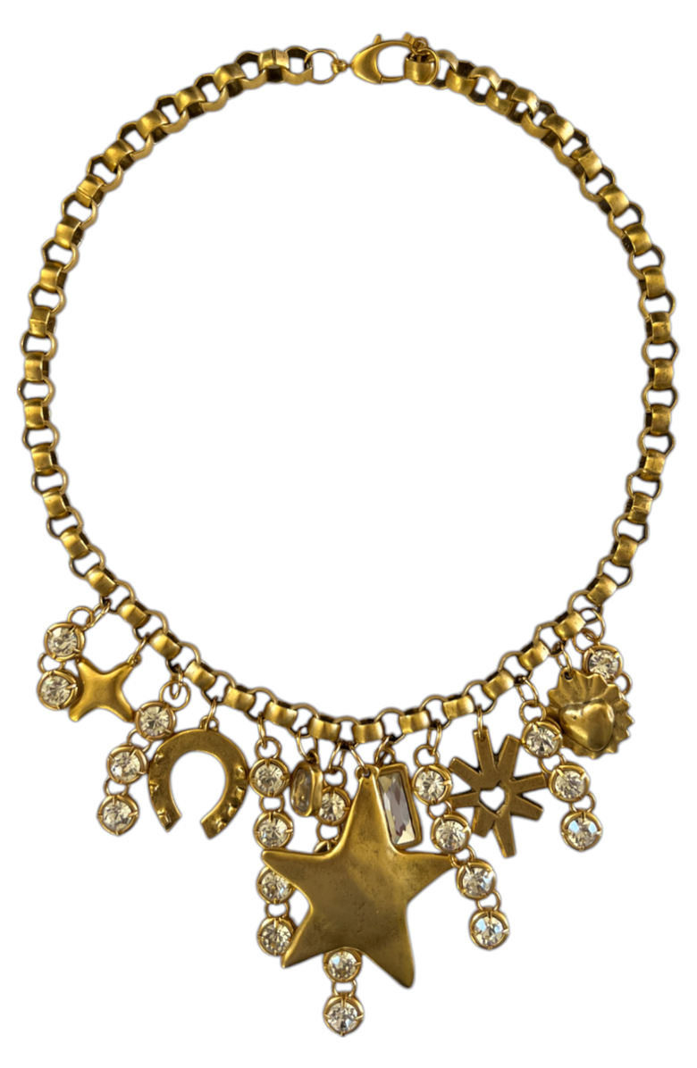 sccollection Stevie Necklace, Main, color, Gold