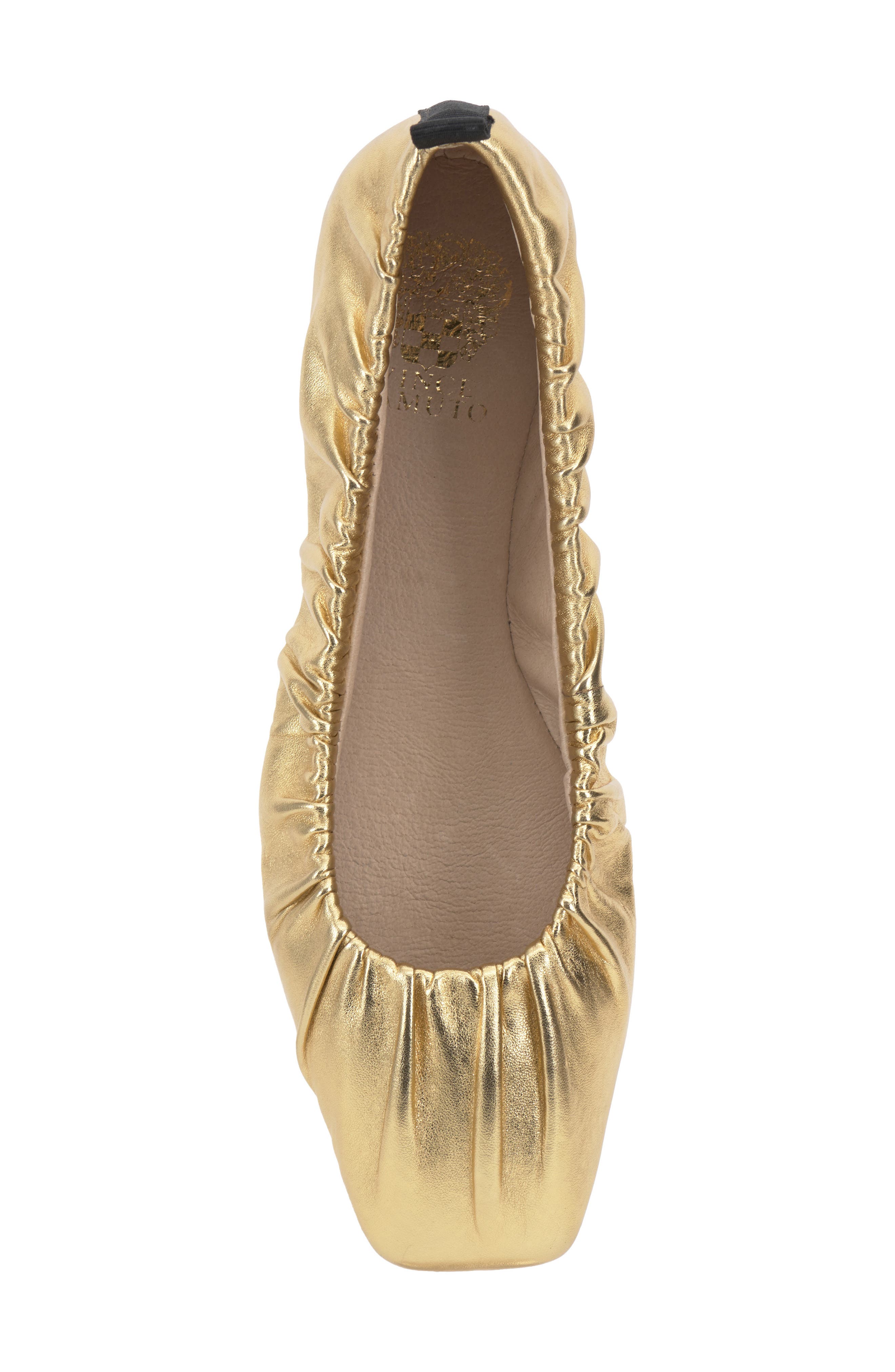 Vince Camuto Verline Ballet Flat, Alternate, color, True Gold