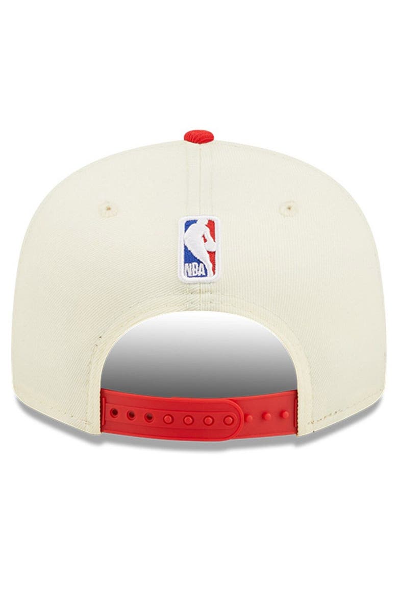 Youth New Era Cream/Red Toronto Raptors 2022 NBA Draft 9FIFTY Snapback Adjustable Hat, Alternate, color, Red