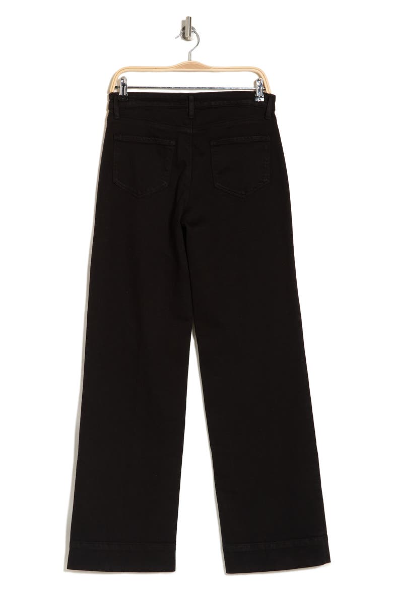 Nolan High Waist Wide Leg Jeans, Alternate, color, NOIR