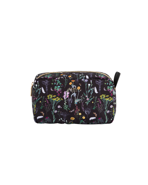 Wilderness Black Cosmetic Bag