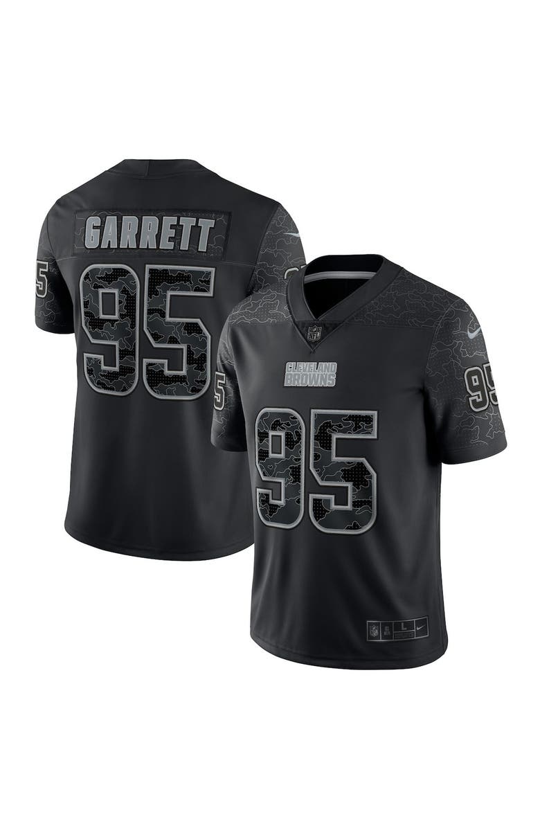 Nike Men's Nike Myles Garrett Black Cleveland Browns RFLCTV Limited Jersey, Main, color,