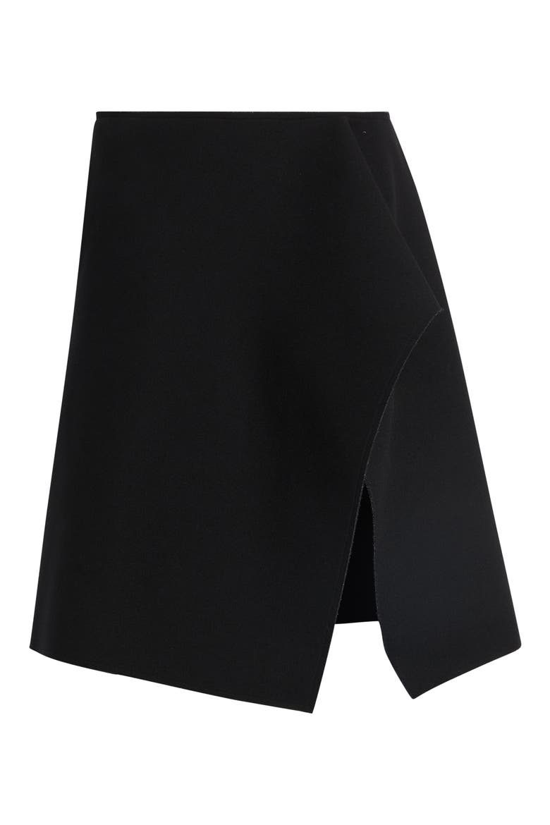 Slit Scuba Knit Skirt, Alternate, color, BLACK