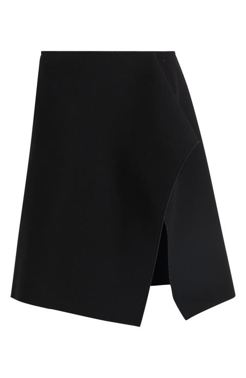 Slit Scuba Knit Skirt