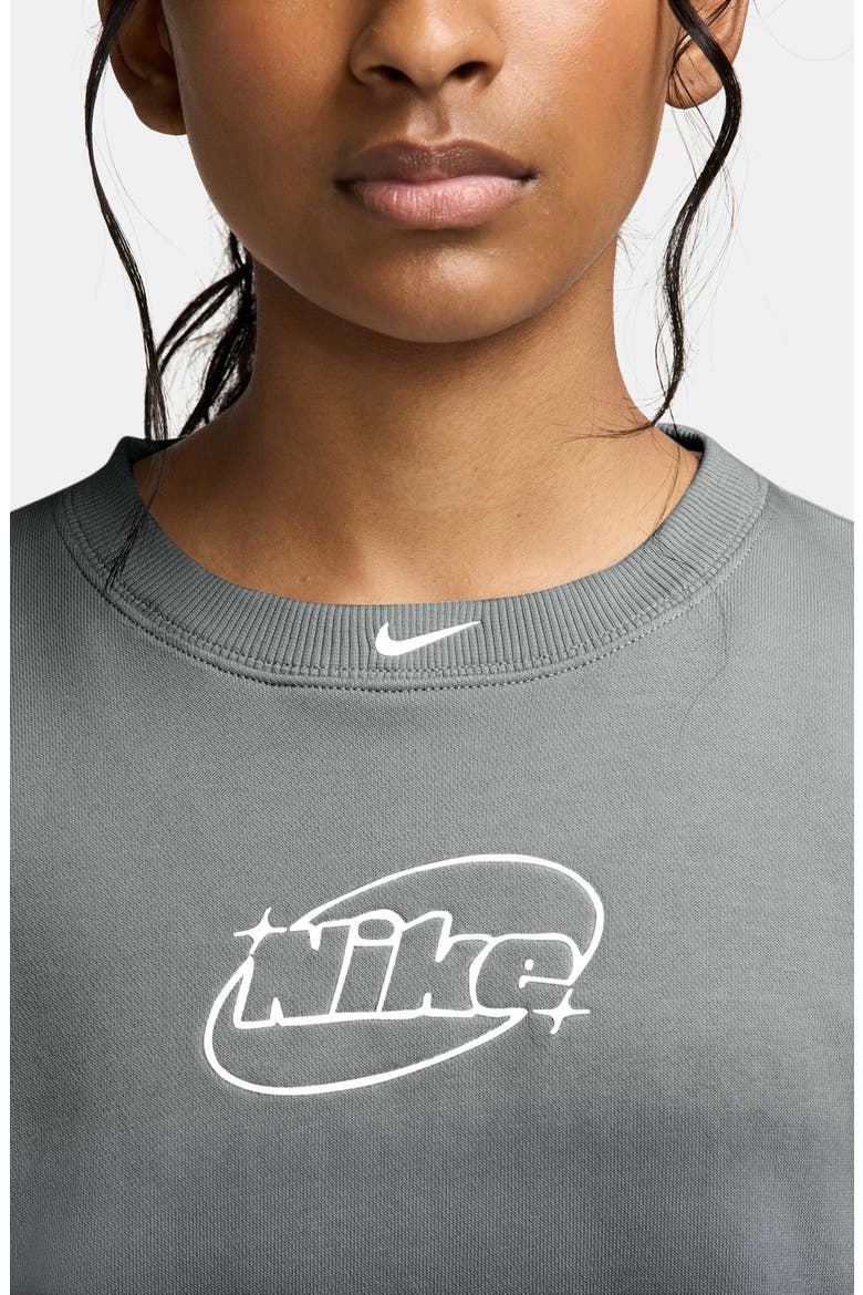 Kids' Sportswear Ombré Sweatshirt, Alternate, color, 077 LT SMOKE GREY/BLACK/WHITE