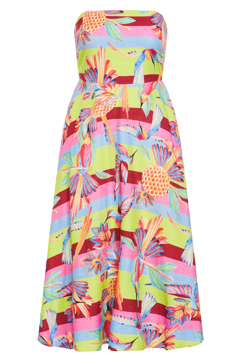 Saraya Maxi Sundress, Alternate, color, COPACABANA