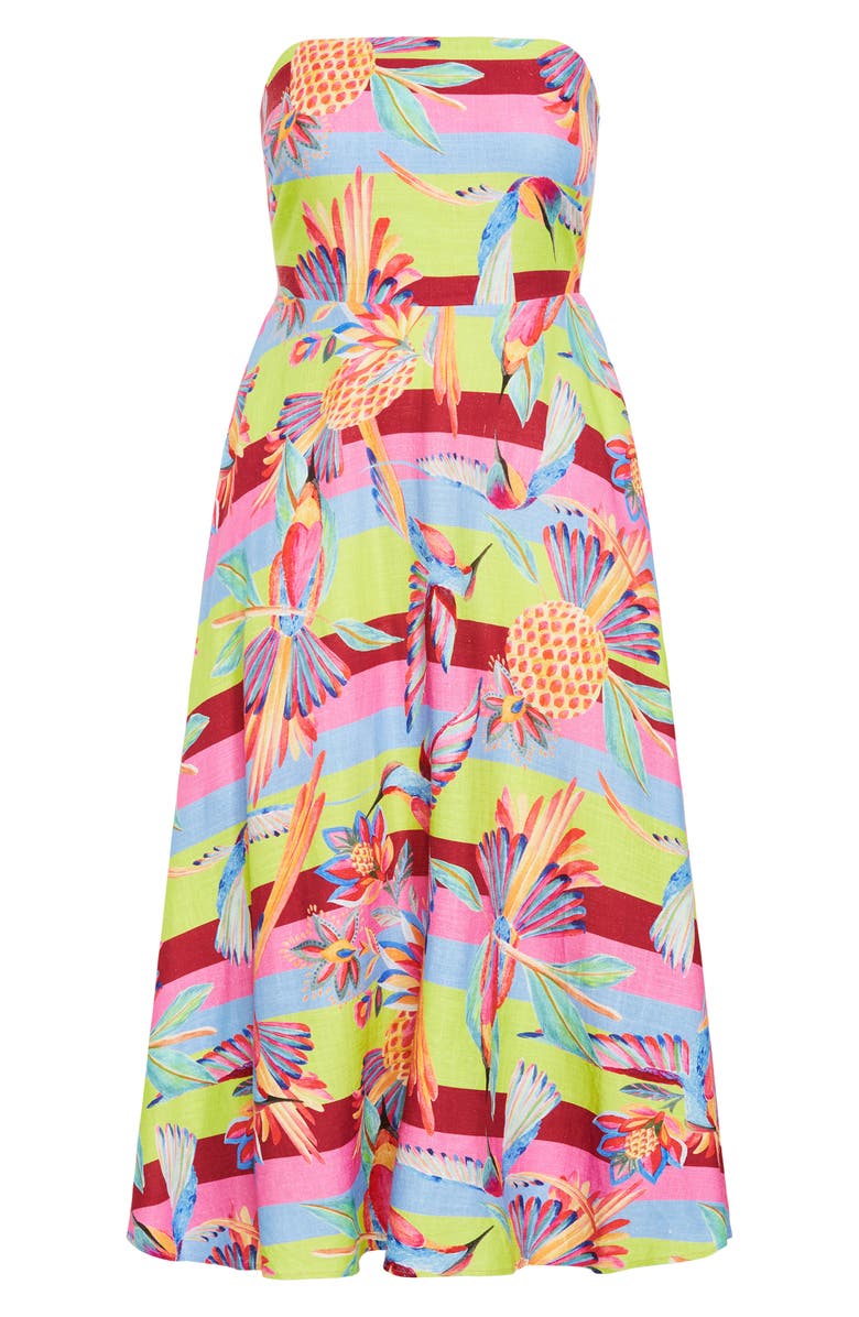 City Chic Saraya Maxi Sundress, Alternate, color, Copacabana