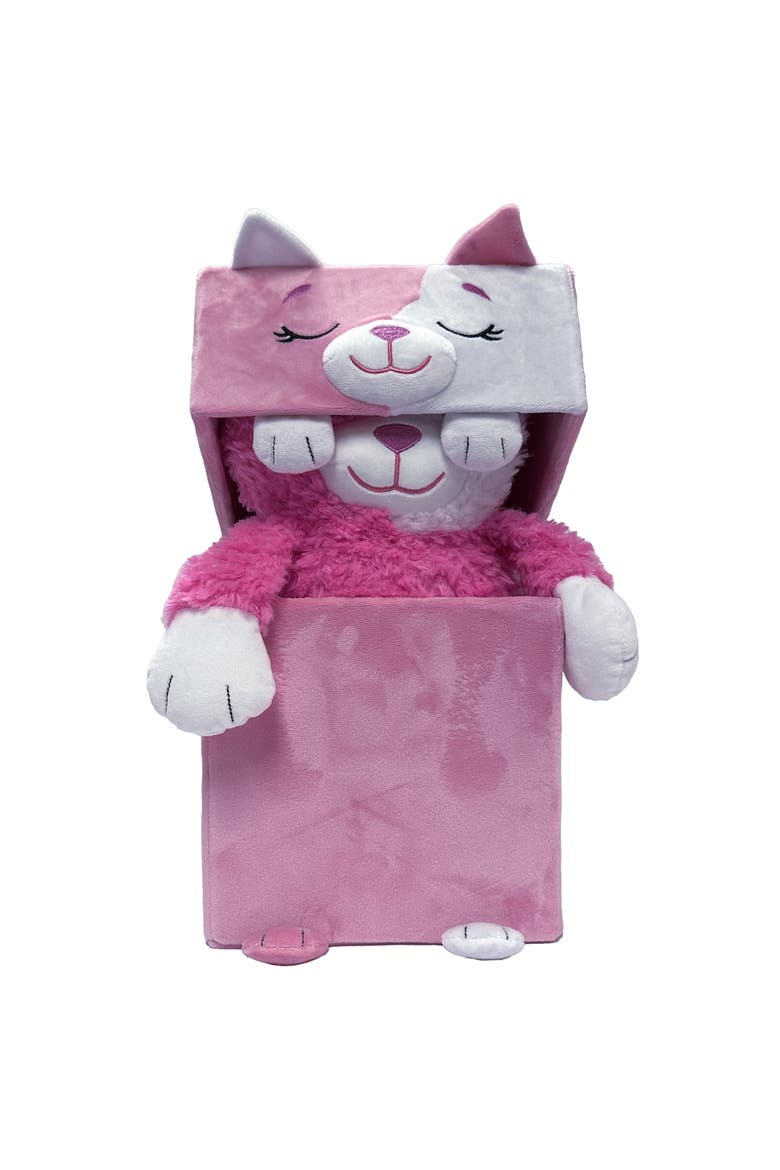 Adorable Storables Cat Pink & White 8 Inches Ages 1+, Alternate, color, Multicolored