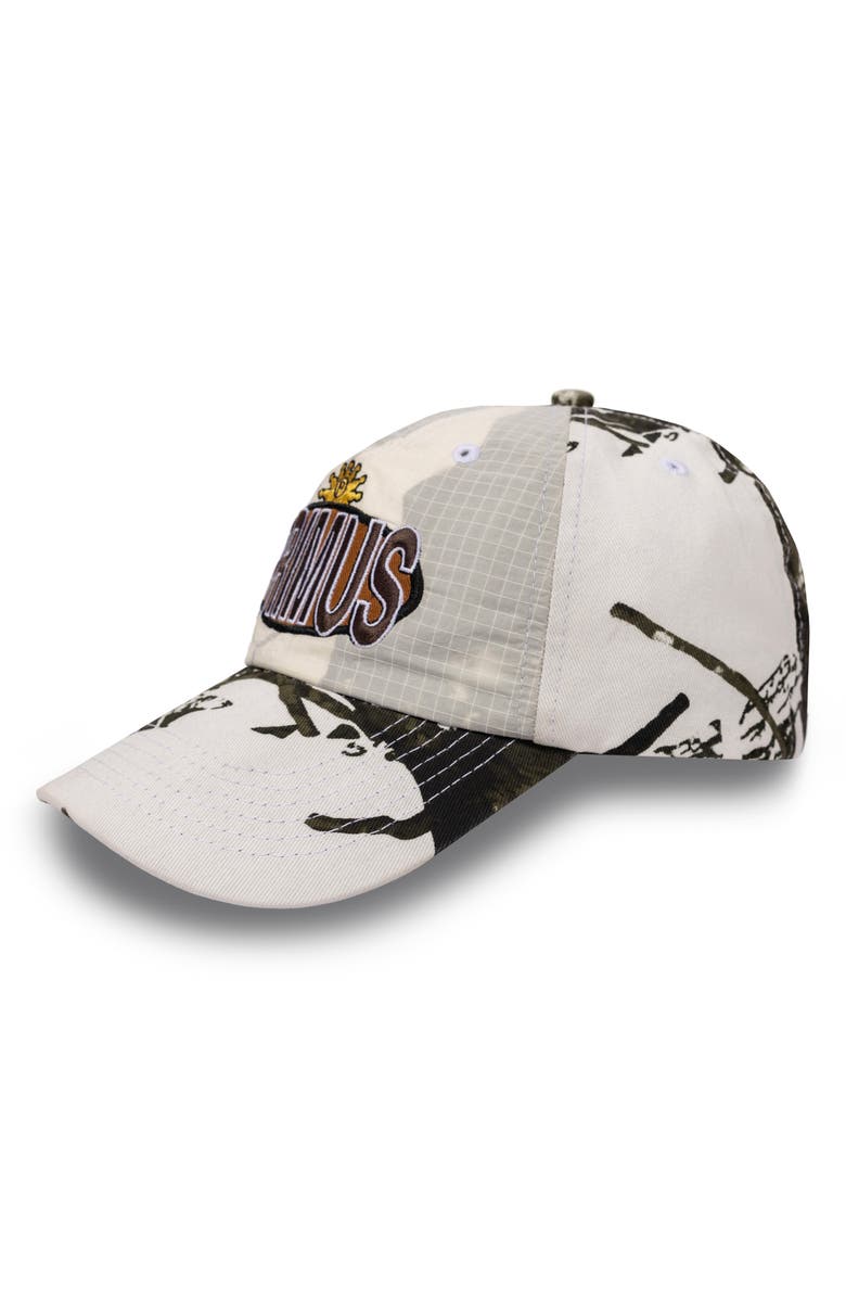 PLEASURES Brown Album Layered Adjustable Baseball Cap, Alternate, color, Snow