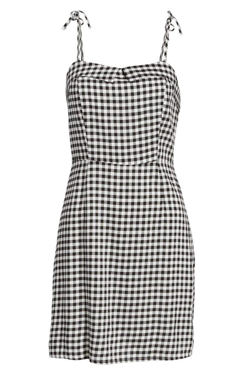 cupcakes and cashmere Eddie Gingham Dress, Alternate, color, 
