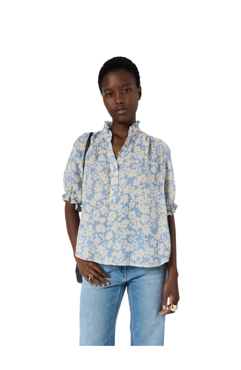 GERARD DAREL Cephise Floral Print Blouse, Main, color, Sky Blue