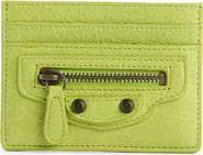 Balenciaga Le City Crackled Leather Card Case