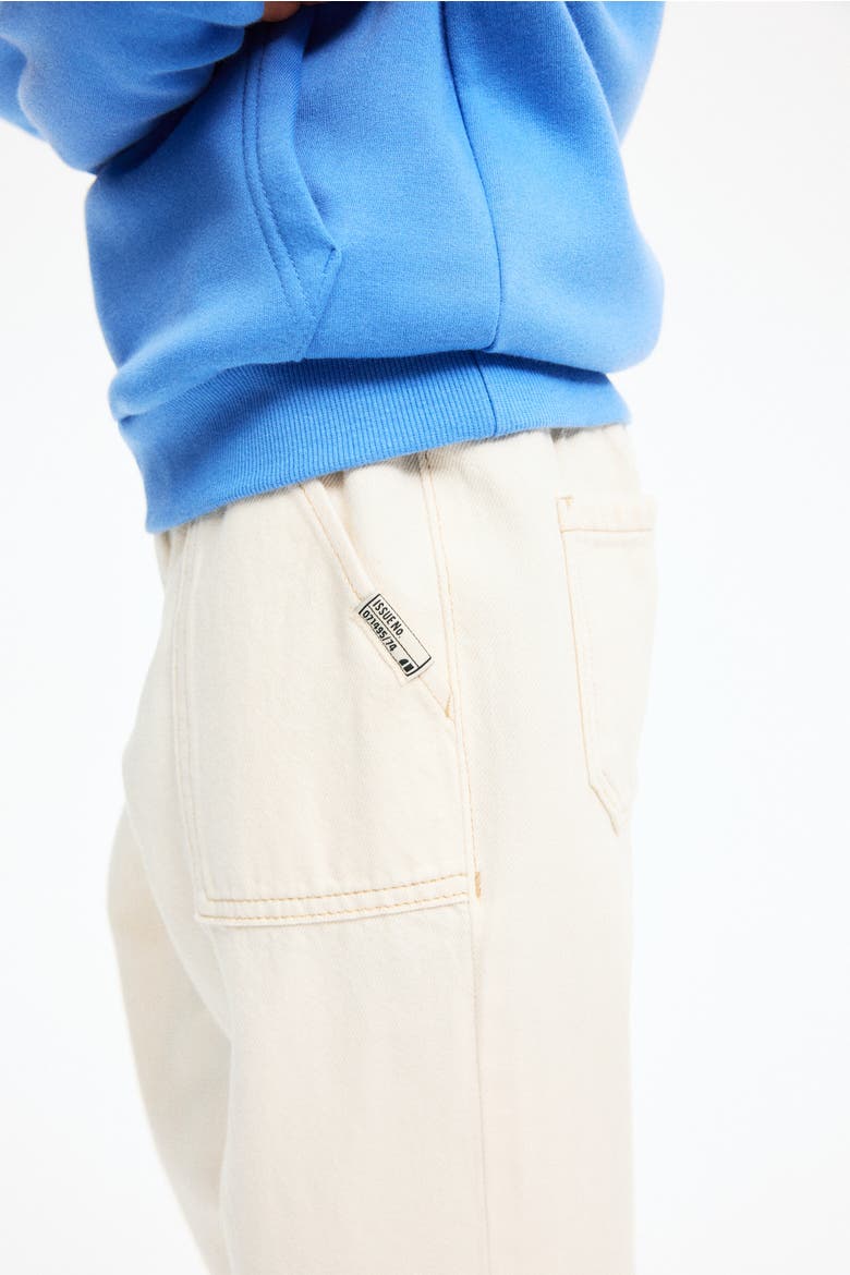 Loose Fit Tapered Leg Jeans, Alternate, color, Cream