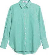 SHIRTY Elodie Stripe Cotton Button-Up Shirt